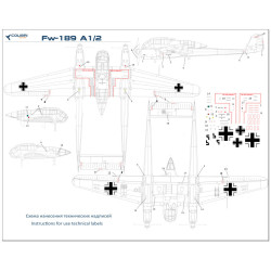 1:72 Colibri Decals 72060 - Fw-189A1/2, Part 1