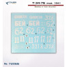 1:72 Colibri Decals 72066 - Т-34/76 / T-34/76 mod 1941. Part 1, Battles in main direction