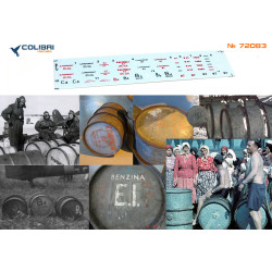 1:72 Colibri Decals 72083 - Marking of aviation fuel barrels WWII