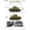 1:72 Colibri Decals 72109 - M4A2 Sherman (75) w - Stencil Lend-Lease