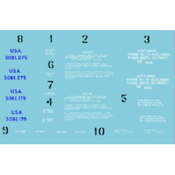 1:72 Colibri Decals 72110 - M4A2 Sherman (76) w - Stencil Lend-Lease