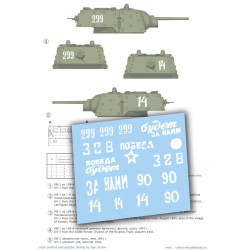 1:72 Colibri Decals 72128 - KV-1 (w/Applique Armor), Part 1