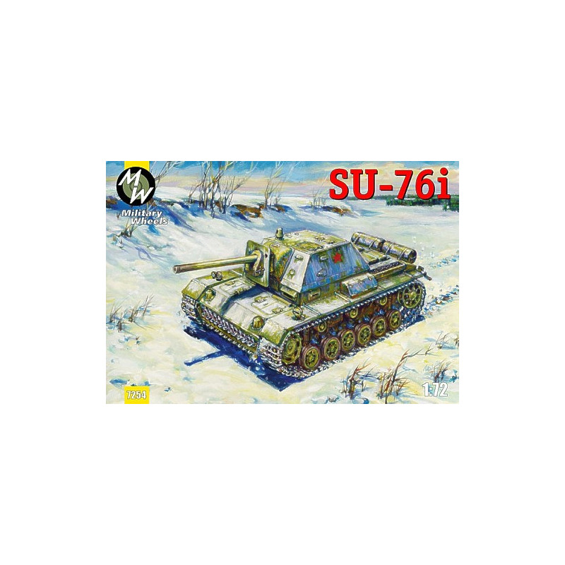 1:72 Military Wheels 7254 - СУ-76и / Soviet Self-propelled gun Su-76i
