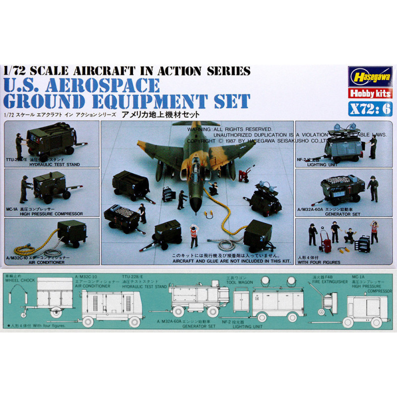 1:72 Hasegawa X72-06 - U.S. Aerospace Ground Equipment Set