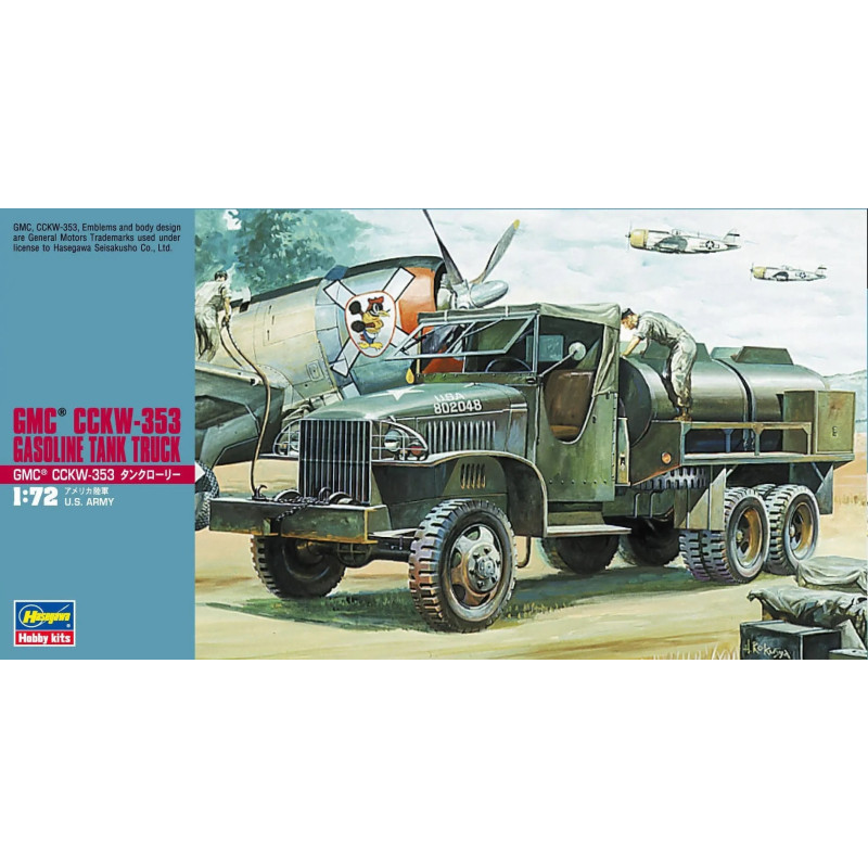 1:72 Hasegawa 31121 - GMC CCKW-353 Gasoline Tank Truck