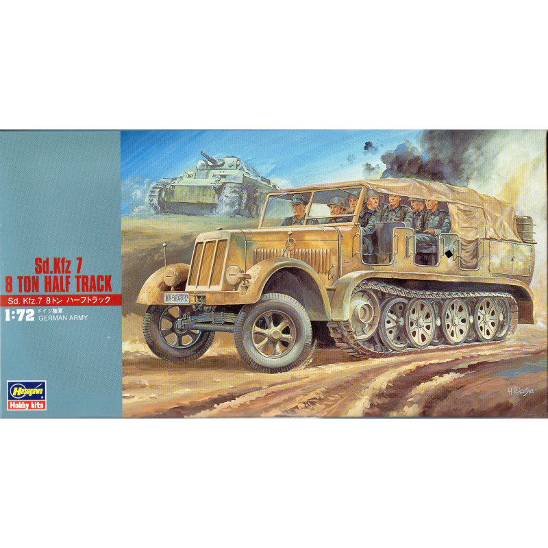 1:72 Hasegawa 31111 - Sd.Kfz. 7 German 8 ton Half Track w/Figures