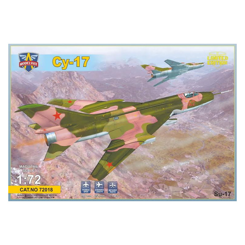 1:72 Modelsvit 72018 - Су-17 / Sukhoi Su-17 Soviet fighter-bomber