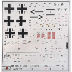1:72 Amodel 72186 - Messerschmitt Bf-109F-2/U