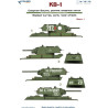 1:72 Colibri Decals 72172 - КВ-1 / KV-1 Soviet Heavy Tank (with welded turret), Part 1