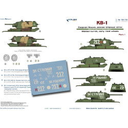 1:72 Colibri Decals 72172 - КВ-1 / KV-1 Soviet Heavy Tank (with welded turret), Part 1