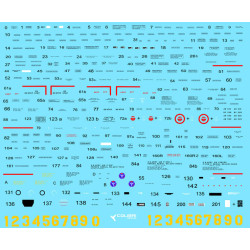 1:48 Colibri Decals 48021 - Bell Р-39 Stenciling, Part 1 (MK I, P-400, P-39 D)