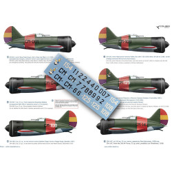 1:48 Colibri Decals 48049 - И-16 / I-16 type 5 Republican military aviation. Part 2