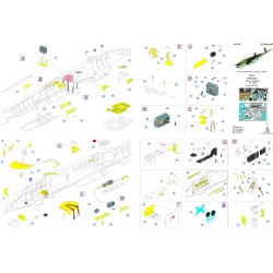 1:48 MicroDesign MD048017 - Пе-2 / Photoetched & 3D Color Detail Set for Pe-2 interior & colored instrument panels