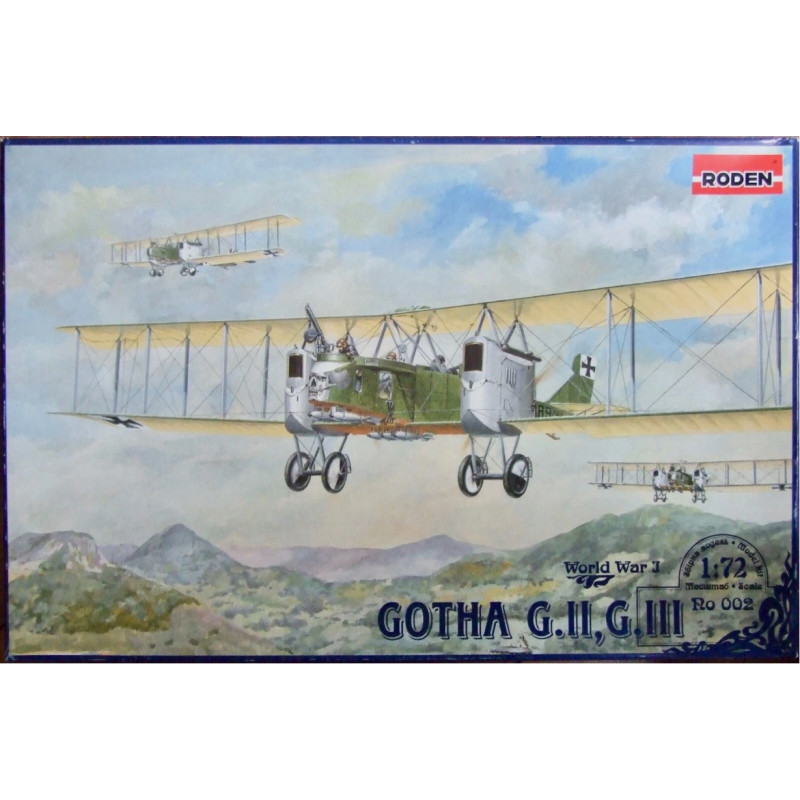 1:72 Roden 002 - Gotha G.II,G.III German Bomber