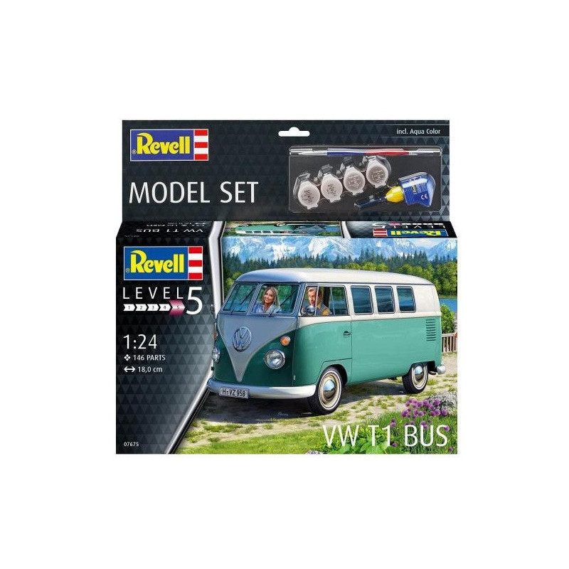 1:24 Revell 67675 - VW T1 Bus, Model Set