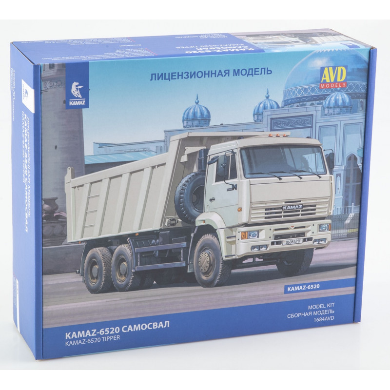 1:43 AVD Models 1684 - КАМАZ-6520 dump truck, Model kit