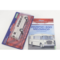 1:43 Ikarus-630 Ātrās palīdzības autobuss ar žurnālu, Speciālizlaidums. №17, Modimio Collections