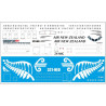1:144 PAS-Decals 321-18 - Airbus А321 NEO Air New Zealand, Decal for Revell, Zvezda kits
