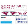 1:144 PAS-Decals 3501000-02 - Airbus A350-1000 QATAR, Decal for Zvezda kits