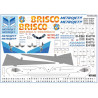 1:144 PAS-Decals 321-11 - Airbus А-321 Metrojet, Kolavia, Brisco. Decal + paint masks