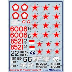 1:48 Begemot Decals 48-005 - Cухой Су-27, часть 2. С масками для окраски.
