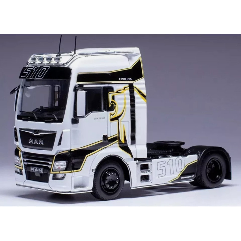 1:43 IXO TR197.22 - MAN TGX XXL D38 tractor truck, 2020 White - decorated