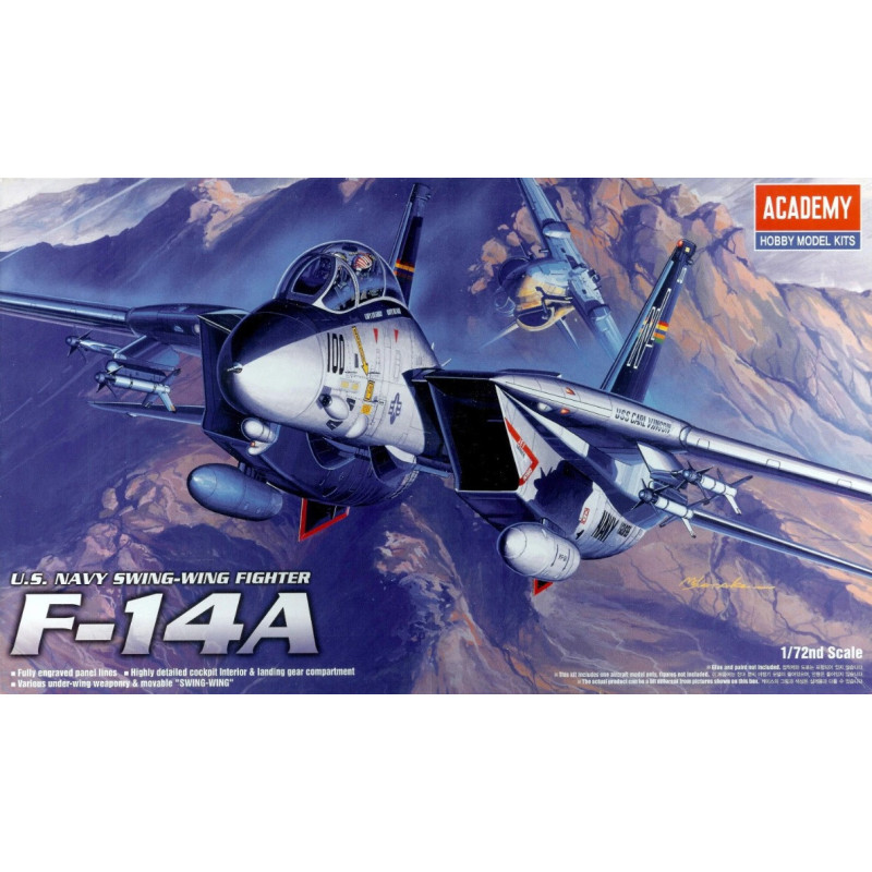 1:72 Academy 12471 - Grumman F-14A 'Tomcat' U.S. Navy Fighter