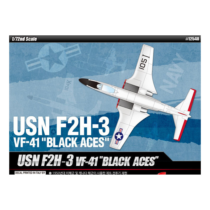 1:72 Academy 12548 - USN F2H-3 VF-41 'Black Aces'