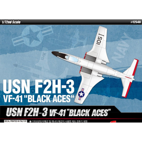 1:72 Academy 12548 - USN F2H-3 VF-41 'Black Aces'