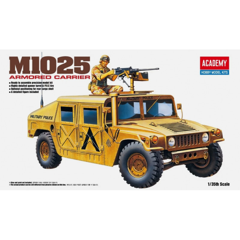 1:35 Academy 13241 - M1025 Armoured Carrier with Figure
