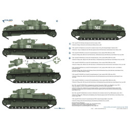 1:72 Colibri Decals 72093 - Т-28 / Т-28 Soviet medium tank, Part 1