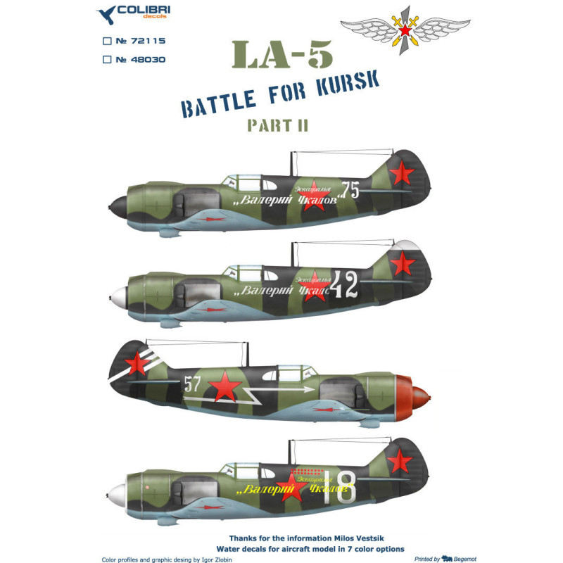 1:72 Colibri Decals 72115 - Ла-5 / La-5. Part 2