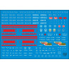 1:87 C3D Decals DZD017 - Uzlīmes ČS2 elektrolokomotīvei