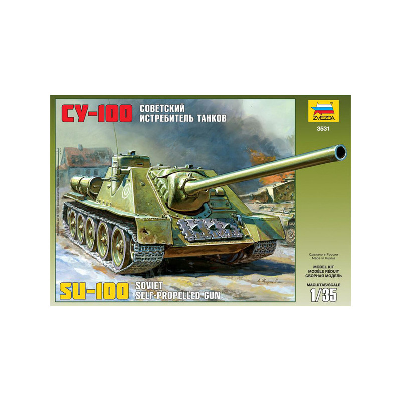 1:35 Zvezda 3531 - СУ-100 / Soviet SU-100 Tank Destroyer