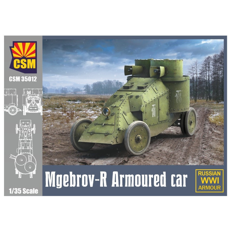 1:35 Copper State Models 35012 - Mgebrov-R Armoured Car WW I