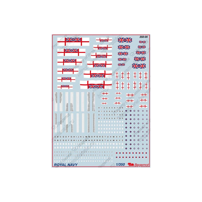 1:350 Begemot Decals 350-005 - Royal NAVY