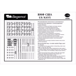 1:350 Begemot Decals 350-006 - ВМФ США / US NAVY