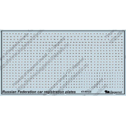 1:43 Begemot Decals 43-001 - Регистрационные номера машин