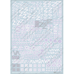 1:43 Begemot Decals 43-002 - Taktiskās zīmes uz transportlīdzekļiem un bruņumašīnām SVO zonā