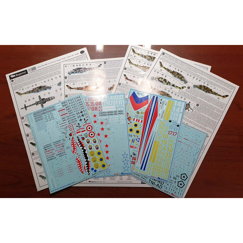 1:48 Begemot Decals 48-060 - Миль Ми-24П