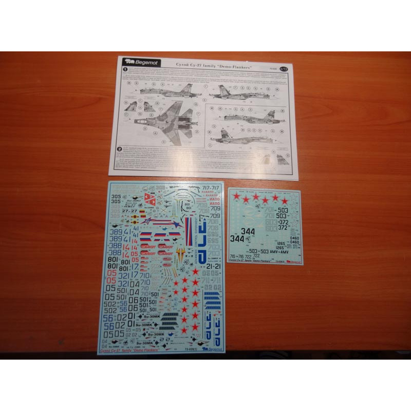 1:72 Begemot Decals 72-029 - Демо-версии самолетов семейства Су-27