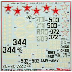 1:72 Begemot Decals 72-029 - Демо-версии самолетов семейства Су-27
