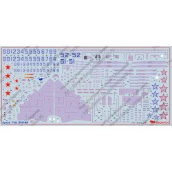1:72 Begemot Decals 72-065 - Сухой T-50 ПАК-ФА (для модели фирмы "Hobby Boss")