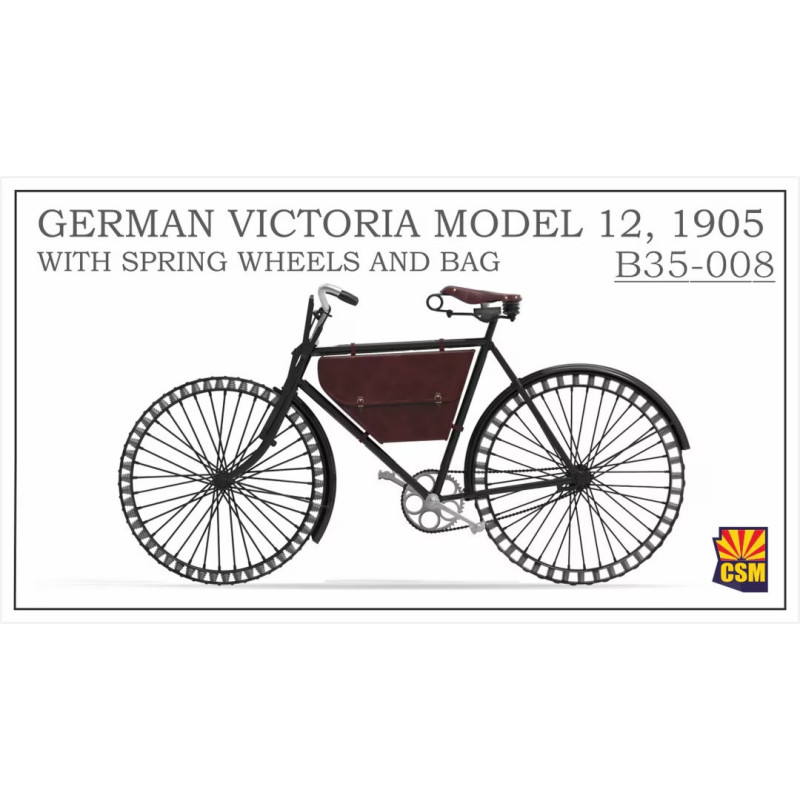 1:35 Copper State Models B35-008 - German Victoria Model 12, 1905. With Spring wheels and bag. 3d printed parts.