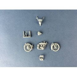 1:35 Copper State Models B35-011 - US Model J Military Motorcycle 1916–1918. 3d printed parts.