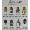 Fine-Art FA-634 - Airbrush reduktors / montētājs: iekšējā vītne 1/4 - ārējā vītne 1/8