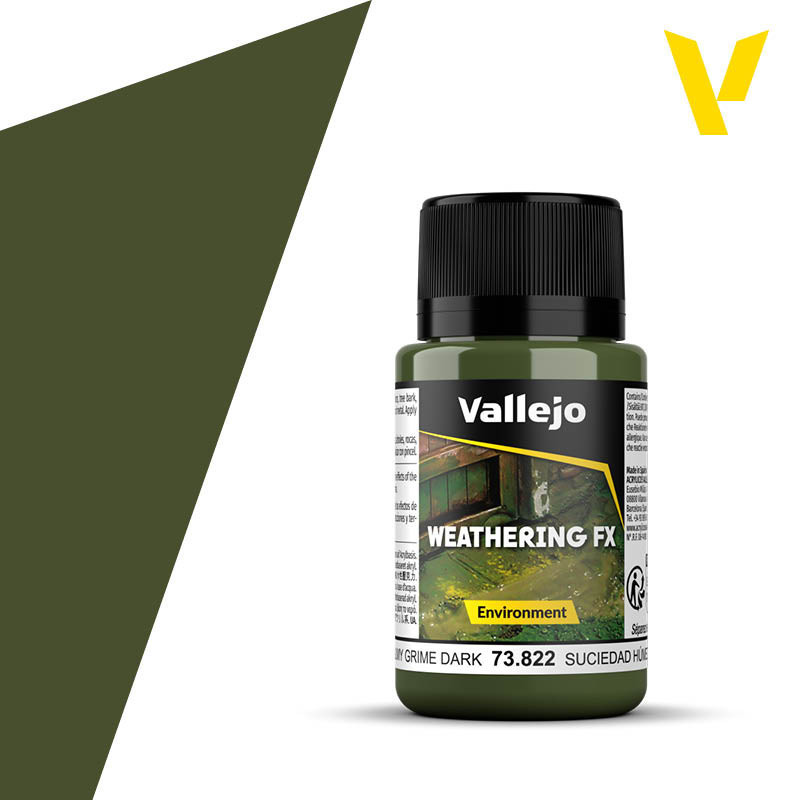 Vallejo Weathering Effects 73.822 - Слизистая грязь темная, 40 мл.