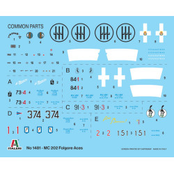 1:72 Italeri 1481 - MC.202 Folgore Aces