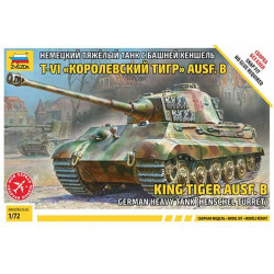 1:72 Zvezda 5023 King Tiger Ausf. B German Heavy Tank (Henschel Turret)