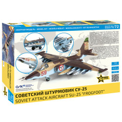 1:72 Zvezda 7312 - Су-25 / Sukhoi Su-25 Frogfoot Russian Tank Destroyer